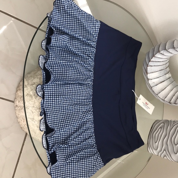 Vineyard Vines Skirt 15” Printed Gingham Sport - Picture 2 of 8